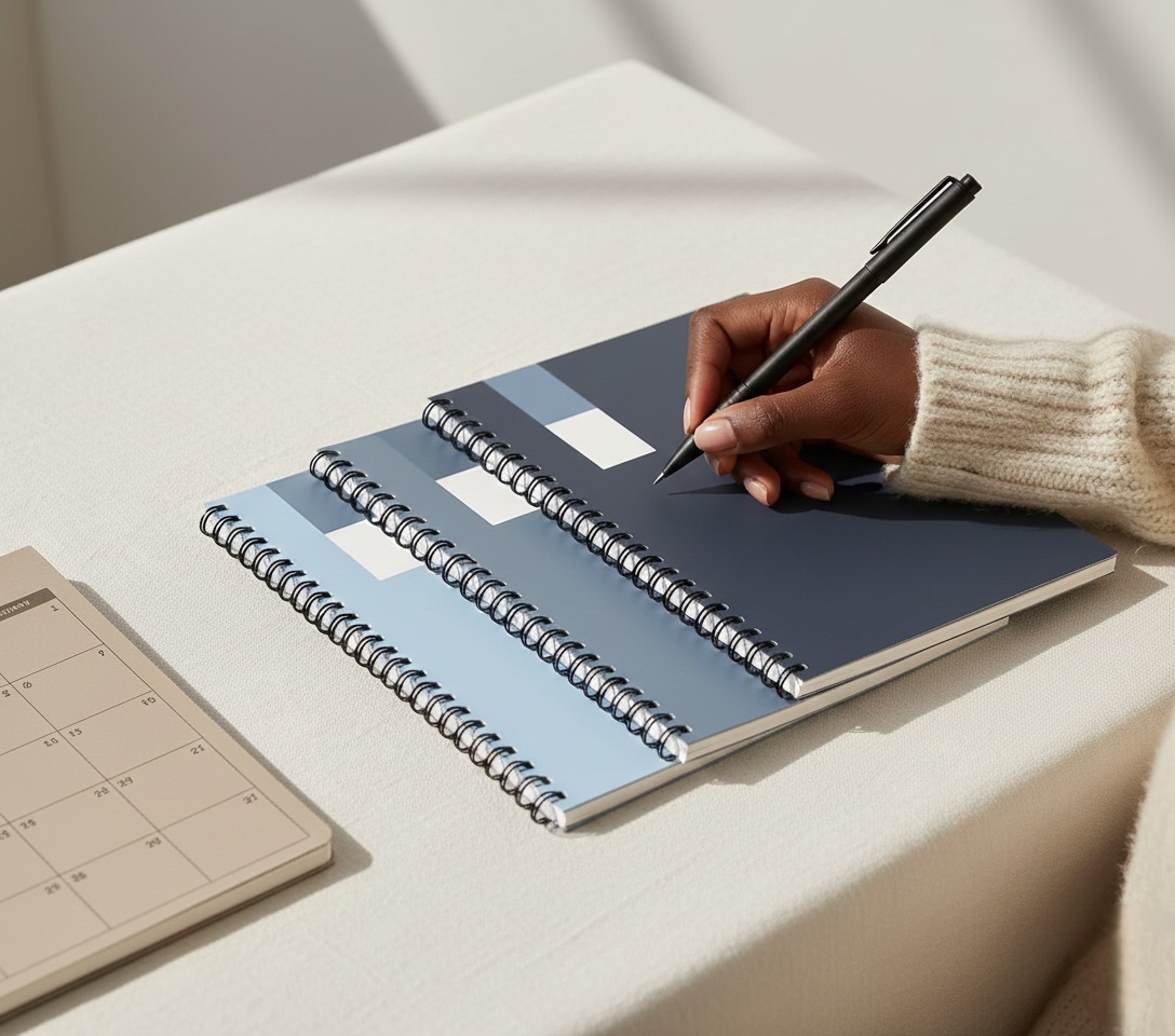 Lined Blue Notebook Set