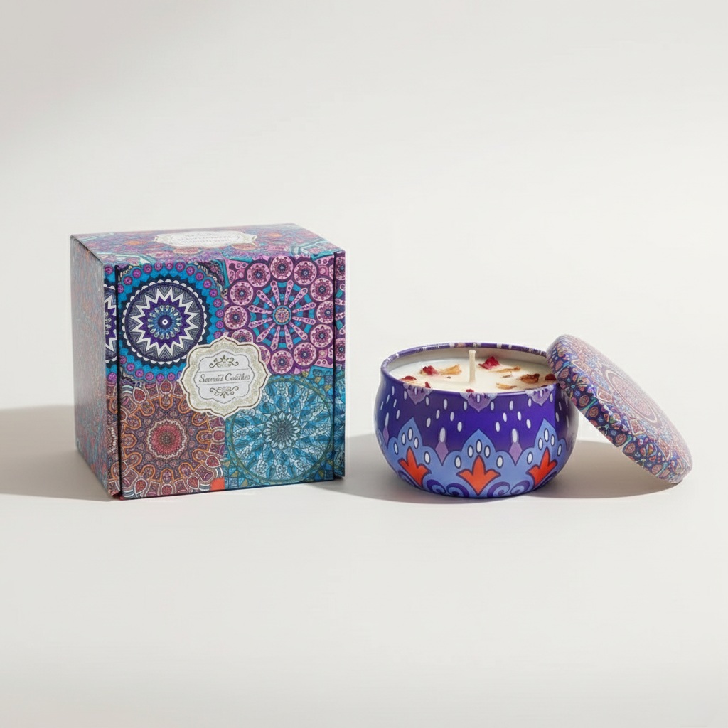 African Print Scented Candle