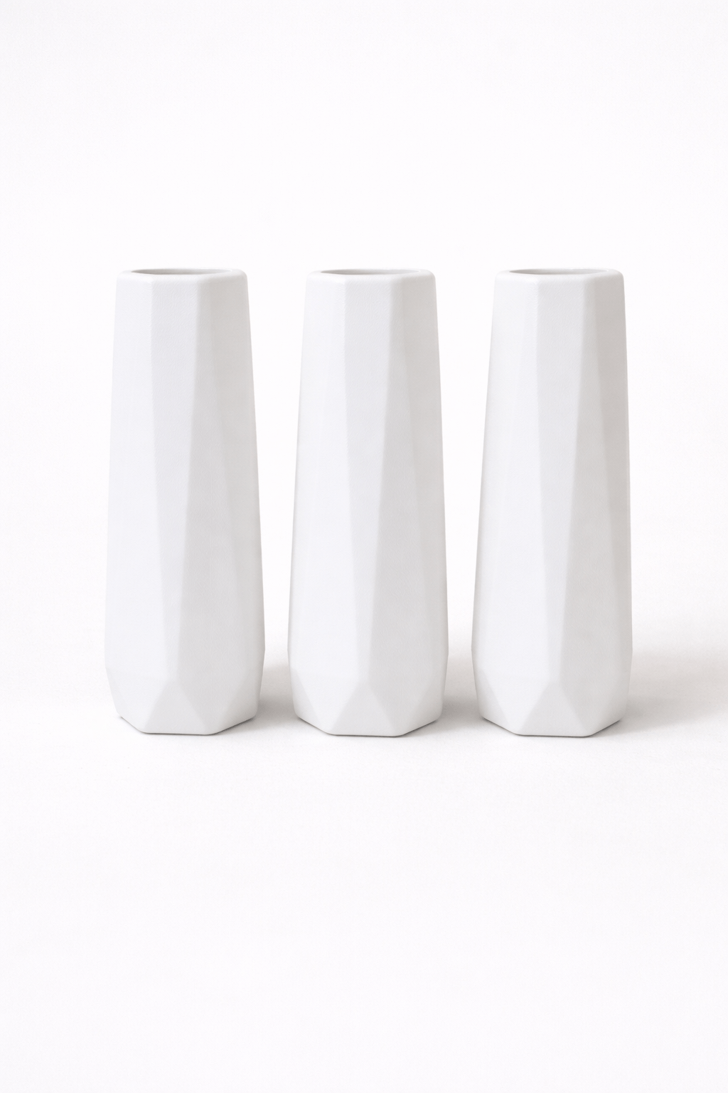 White Matte Tabletop Vase
