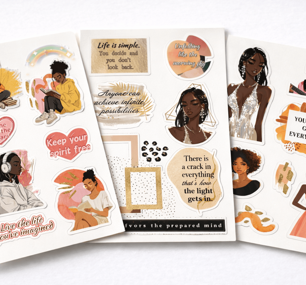 Pretty Black Girl Stickers