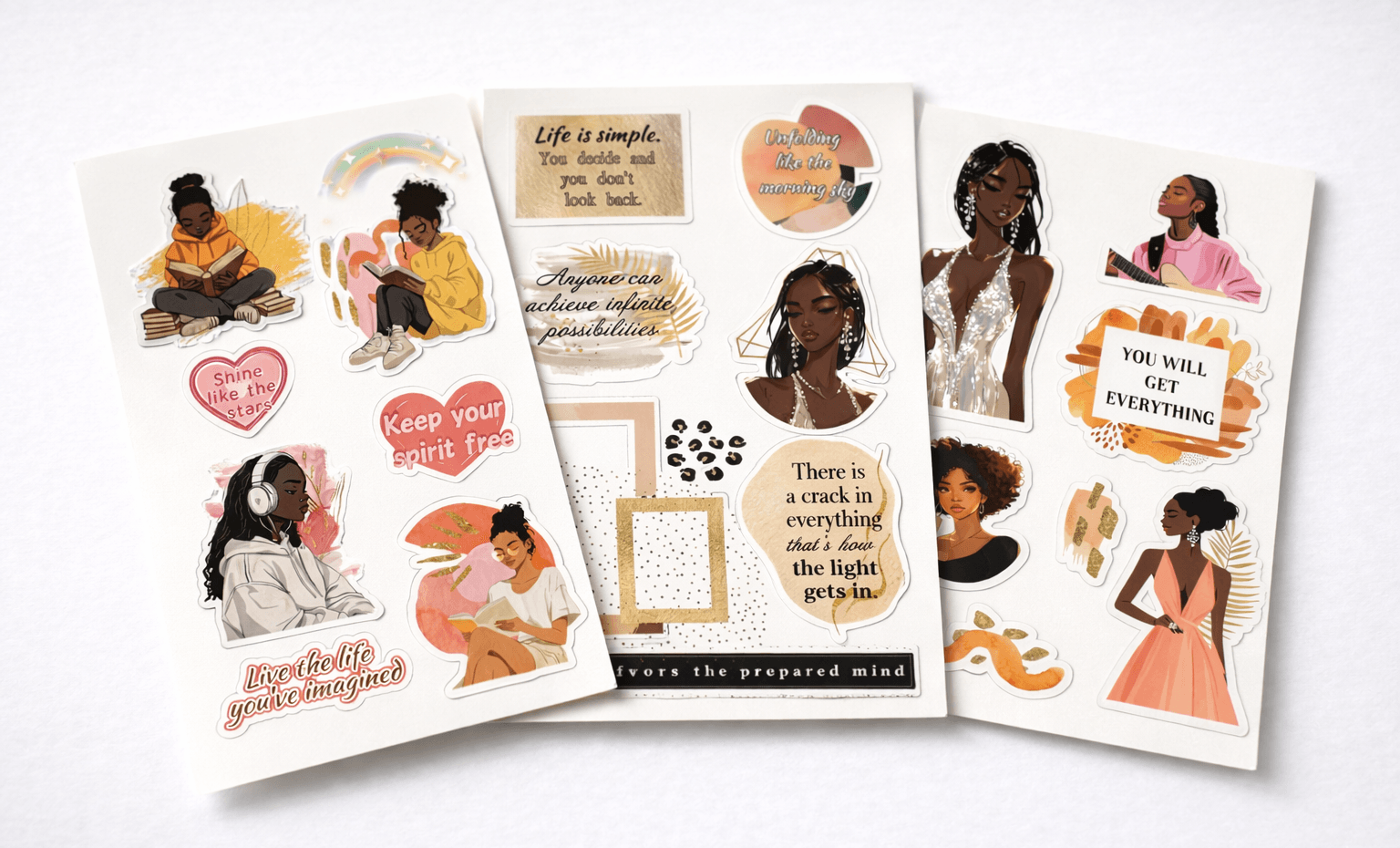 Pretty Black Girl Stickers